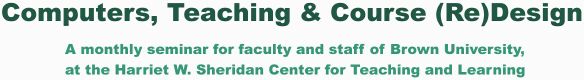 Computers, Teaching, and Course (Re)Design Homepage